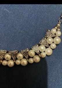 Pearl and Silver Necklace