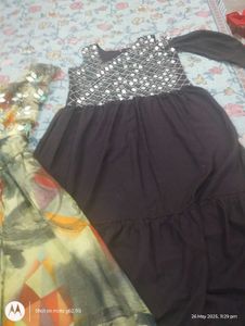 Two Dresses - Abstract Print &amp; Embellished Details
