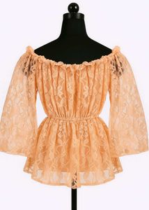 Lace Off-the-Shoulder Peplum Top