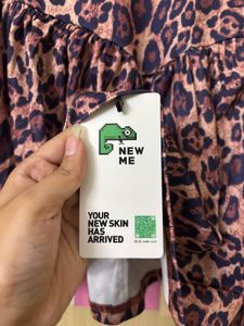 NEWME Leopard Print Mini Dress