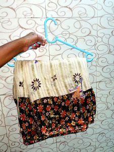 Floral Print Saree