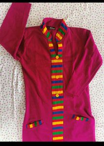 purple woollen kurta for women