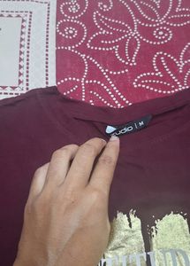 Maroon Graphic Tee