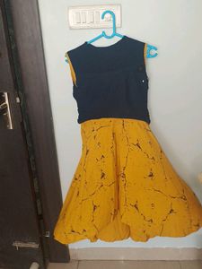 Yellow dress for women