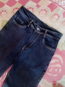 Dark Blue Stright Fited Denim Jeans
