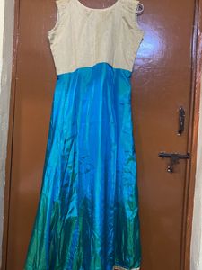 New Teal Blue Anarkali