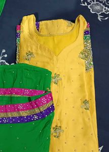 Yellow Embroidered Salwar Kameez