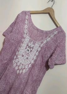 Light Purple💜 Plazo Salwar Suit With Dupatta