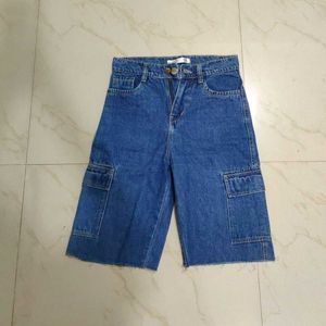 Misfit Korea Cargo Denim Brmuda Shorts