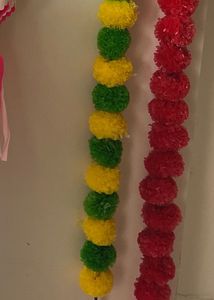 Artificial Flowers Wall Hanging