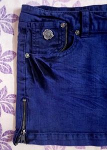 Only Royal Blue Denim Skirt