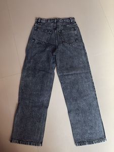 Acid Wash Wide Leg Jeans