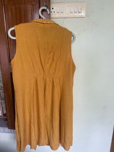 Mustard Yellow Ethic Dress From MAX