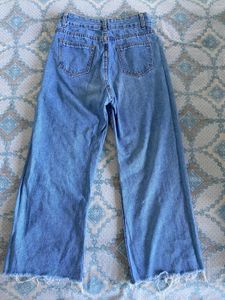 Ripped Wide Leg Jeans