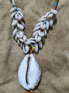 Cowrie Shell Necklace With Earings