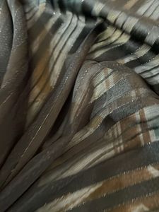 Black Shining Stripes Hijab