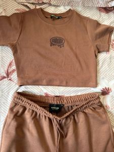 Cute Brown Co-ord Set