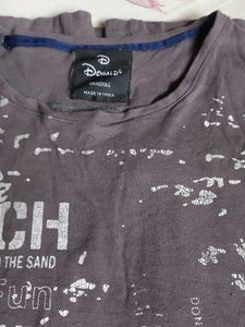 Grey Printed Tshirt