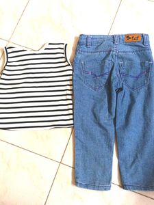 Top And Jean Set For Girls😍