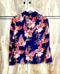 Floral Print Long Sleeve Top si,e-34-S