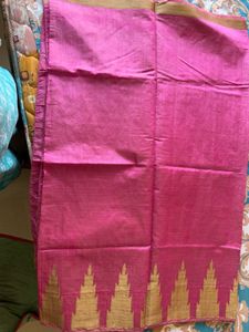 Pink Raw Silk Saree