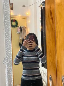 H&amp;M Ribbed Knit Top