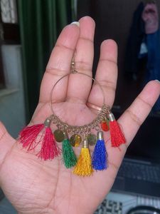 thread ear rings