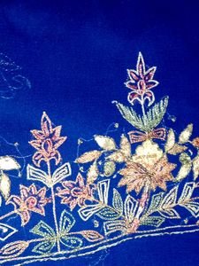 Beautiful Thread Work Saree