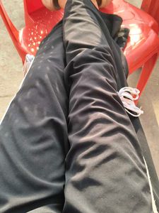 Casual Black Track Pants