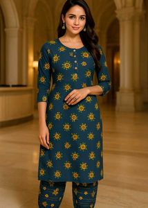 Floral Print Kurta Set