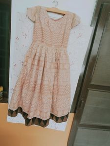 PATTU LONG ANARKALI GOWN
