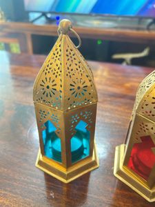 Almost New 3 Morrocan Design Candle Holder