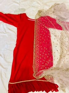 Party Wear Share ara Set With Dhupatta