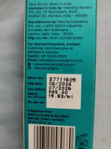 Pilgrim Niacinamide Face Serum