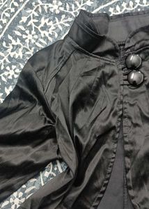 Black Crop Over Coat