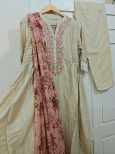A Line Gathered Kurta Suit Set From Westside