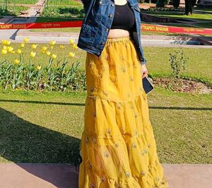 Long Beautiful Skirt Yellow 💛