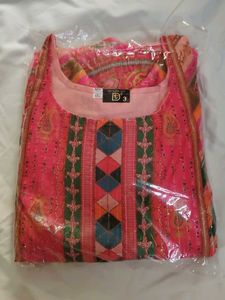 New Pink Colour Party Wear Very Smooth Kurta Set