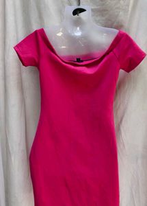 Hot Pink Bodycon Mini Dress