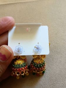 Butterfly Jhumka Earrings