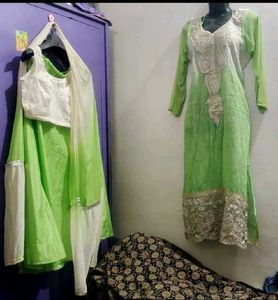 Attractive Kurta, Dupatta Blause Lahanga