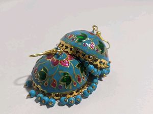 New Big Size Meenakari Jhumkas Rs 199 Each Pair