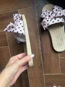 Cute Polka Dot Bow Slides By Westside