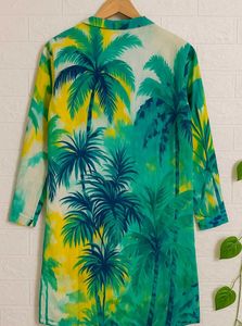 💥Multicolor Tropical Print Short Kurti