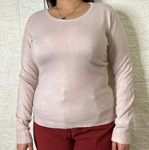 Baby Pink Knitted Sweater