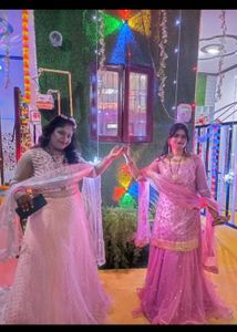 Elegant Pink Embroidered Lehenga Choli Set