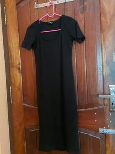 Black Bodycon Midi Dress