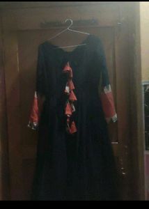 Elegant Black Anaarkali