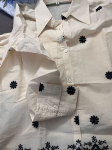 Embroidered Cotton Coord Set