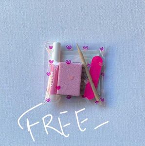 Handmade Pink cat eye Press-On Nails